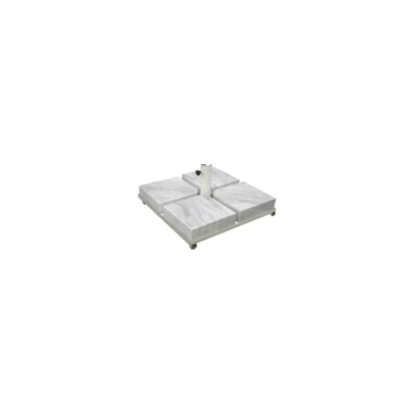 Pietra 70 Metal Frame Parasol Base with Marble for commercial parasols