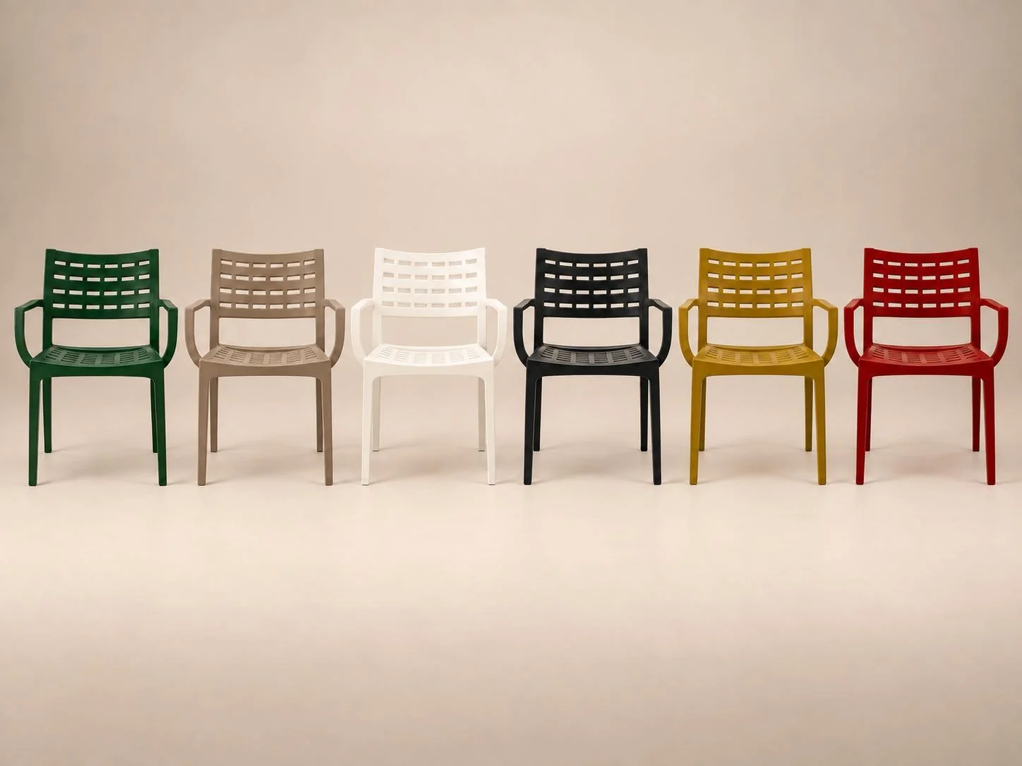 Coffee resin armchair in 6 colours – Trend Concept
